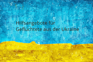 Beispielbild Krieg in der Ukraine, blau und gelbe Vorlage