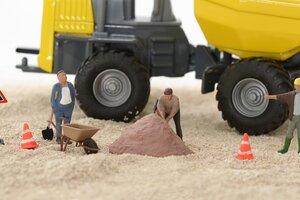 Beispielbild Miniatur Figuren Baustelle