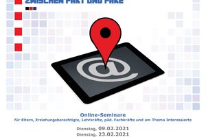 Deckblatt des Flyers für die Online-Inforeihe zum Safer Internet Day am 9. Februar 2021.