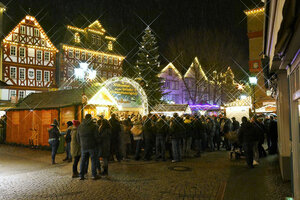 Ansicht des Weihnachtsmarkts in Herborn