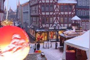 Parken in der Vorweihnachtszeit