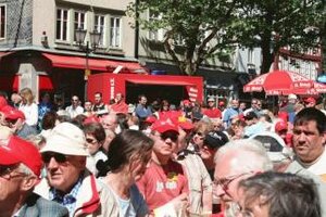 Die Woche der Arbeit gipfelt in der Kundgebung und dem Familienfest am 1. Mai auf dem Marktplatz