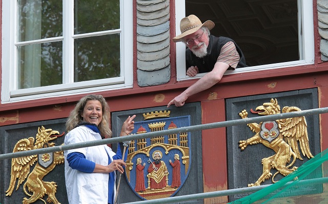 Rathaus, Wappen, Wappenfries