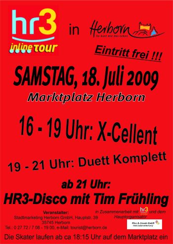 HR3 Disco auf dem Marktplatz