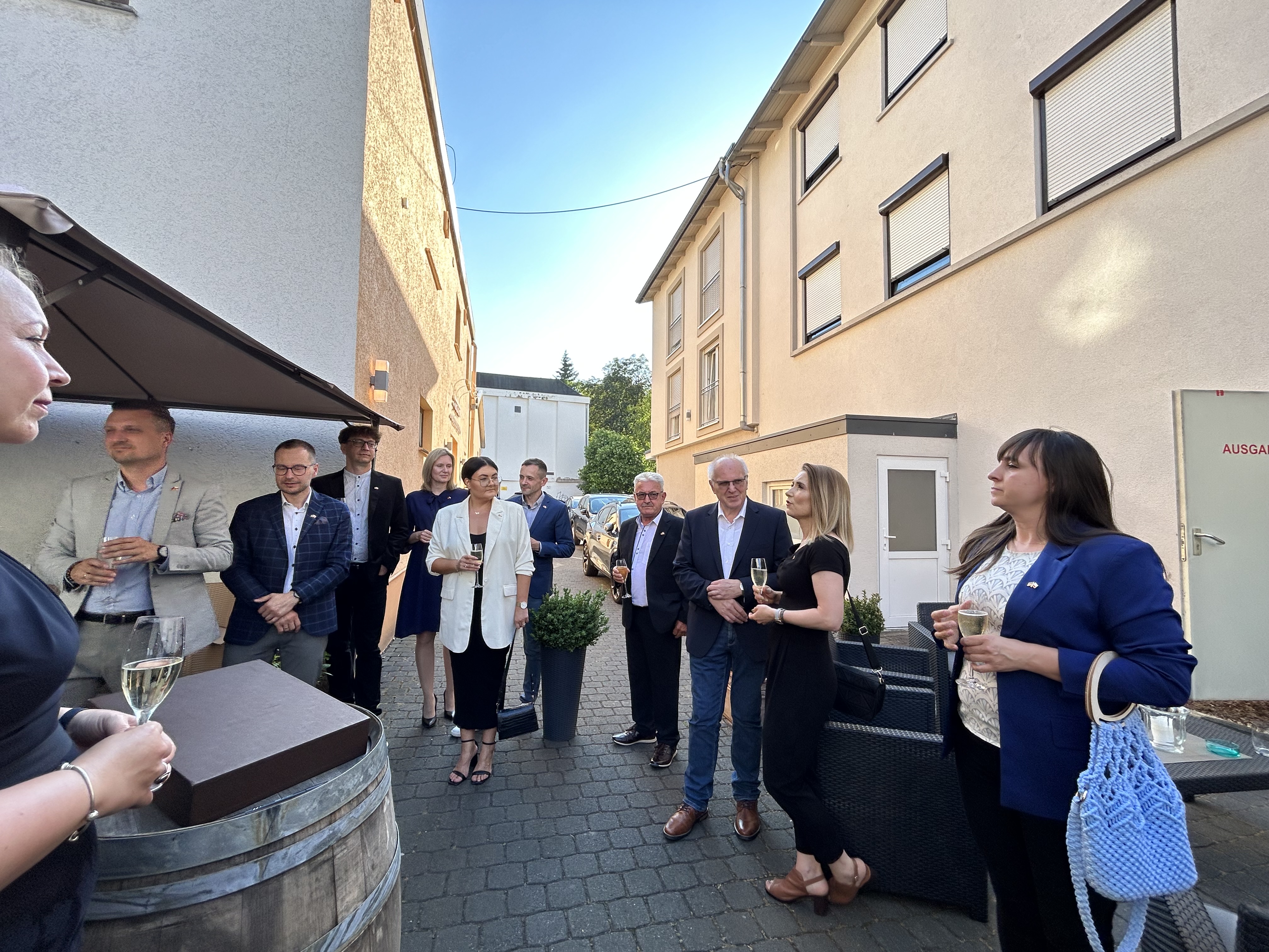 Die Polnische Delegation beim Abschlussabendessen